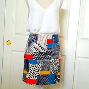 Anthropologie We Love Vera | Corduroy Patterned Skirt | Size 8